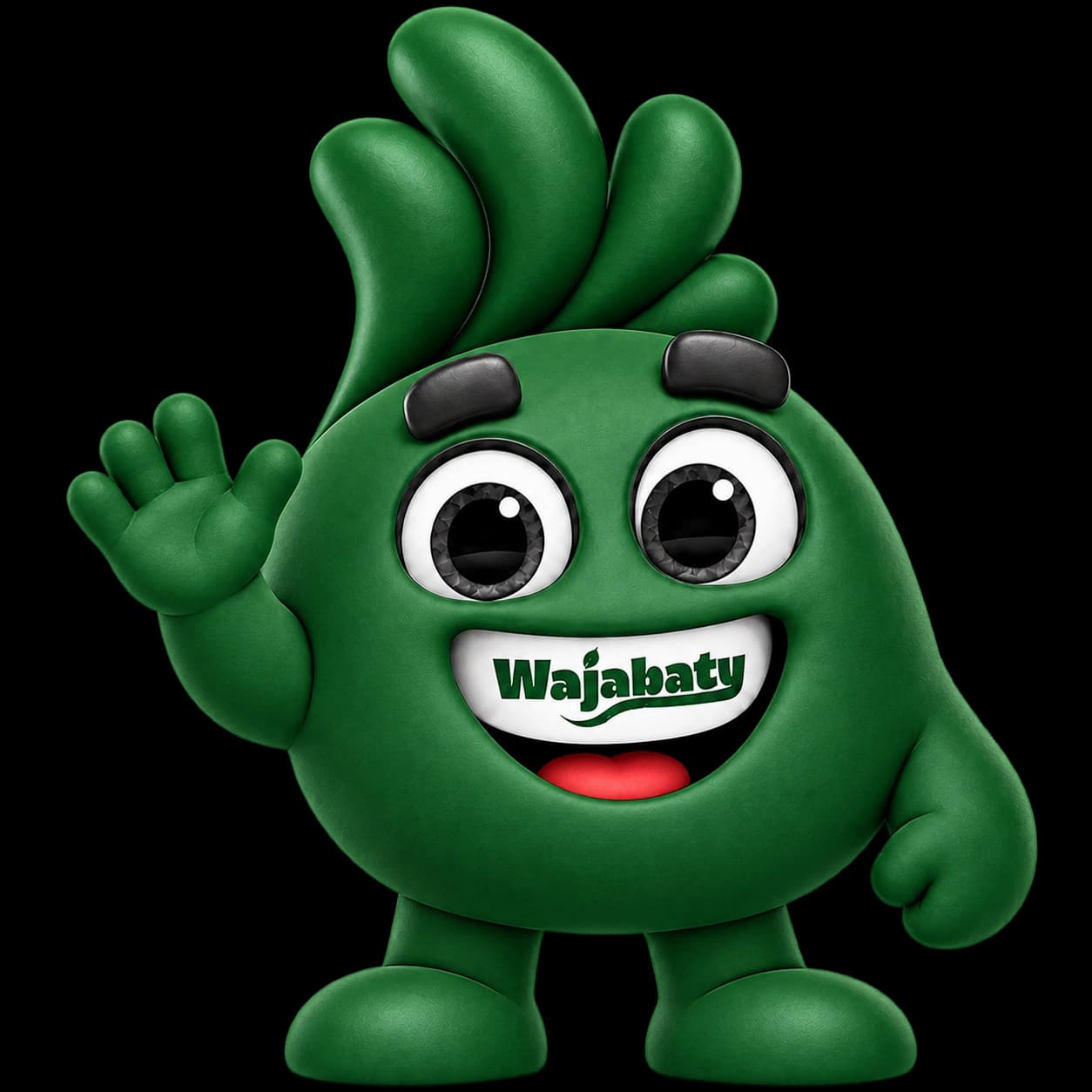 Mascotte Wajabaty qui vous salue